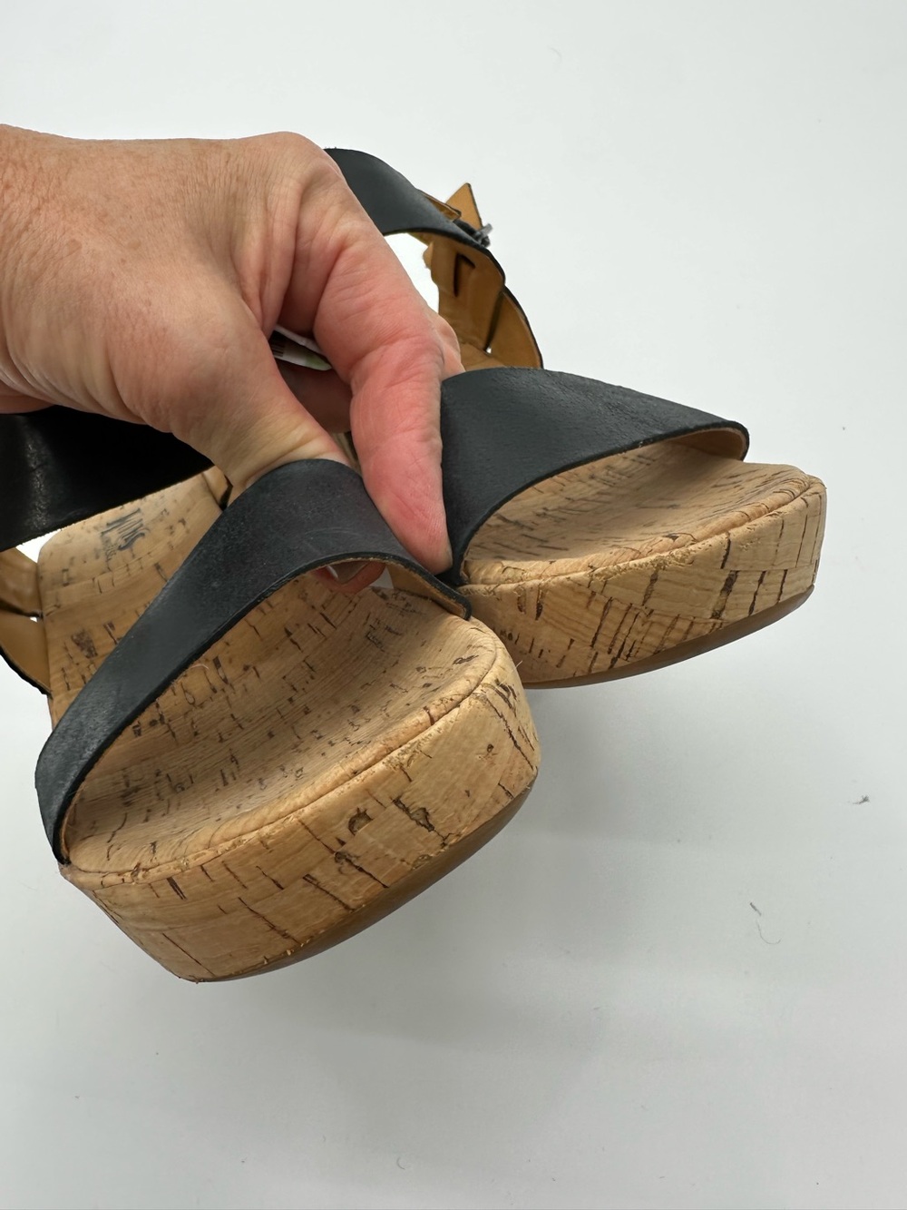 Kork Ease Austin 3” Black Sling Back Sandals size 8 - Picture 4 of 9